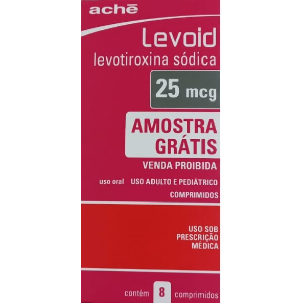 Levoid - Levotiroxina Sódica 25mcg - 8 Cápsulas